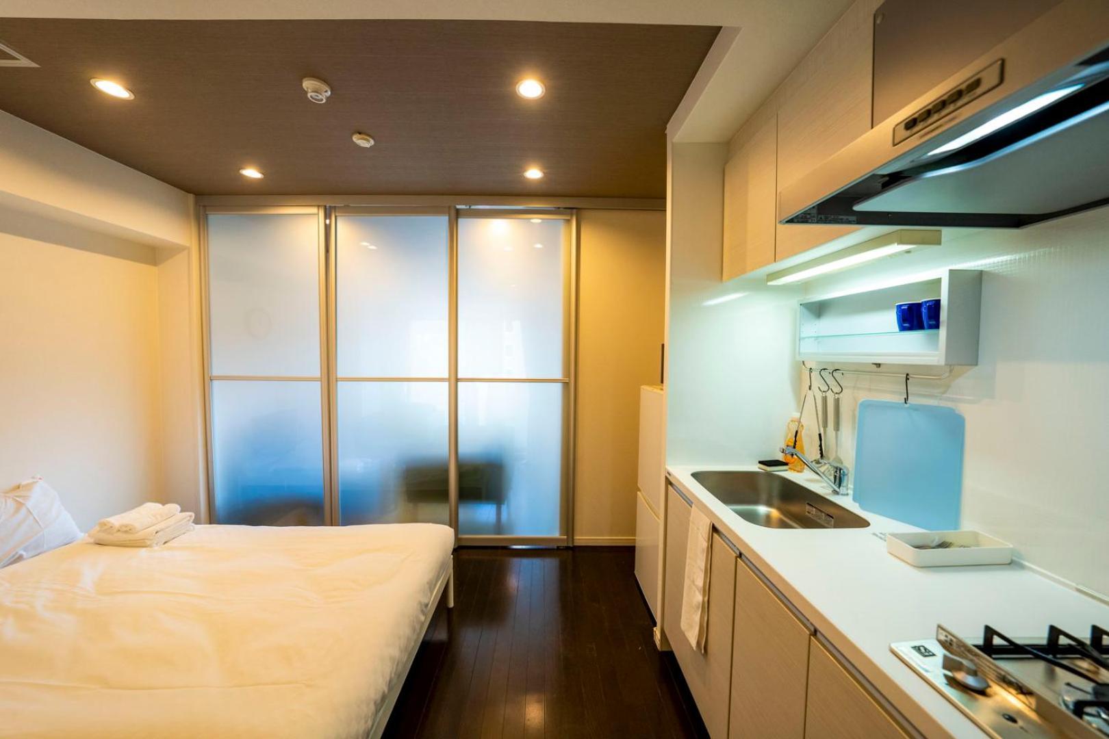 Sakimoto Residence Namba Minami Osaka Habitación foto